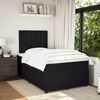 vidaXL Boxspringbett mit Matratze Schwarz 120x190 cm Samt