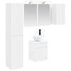 vidaXL Badezimmerschrank-Set 5 pcs Wei&szlig; 43 x 16 x 62,5 cm