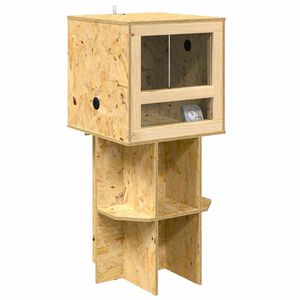 vidaXL Terrarium Braun 40 x 40 x 90 cm OSB