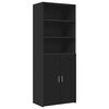 vidaXL Hochschrank Schwarz 70x42,5x225 cm Holzwerkstoff