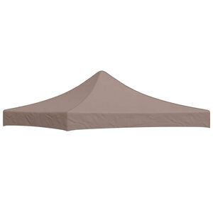 vidaXL Partyzelt-Dach 3x3 m Taupe 270 g/m&sup2;