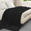 vidaXL Wohndecken 6 pcs Schwarz 220 x 240 cm Fleece