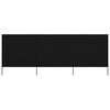 vidaXL 3-teiliges Windschutzgewebe 400 x 160 cm Schwarz
