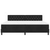 vidaXL LED Boxspringbett mit Matratze Schwarz 200 x 200 cm Samt