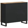 vidaXL Sideboard mit 2 T&uuml;ren 90x33x75 cm Massivholz Mango