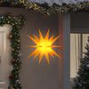 vidaXL LED-Weihnachtsstern Faltbar Gelb 100 cm
