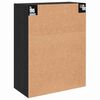 vidaXL Wandschrank Wandmontiert Schwarz Eichen-Optik 69.5 x 34 x 90 cm