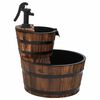 vidaXL Gartenbrunnen mit Pumpe 44,5x44,5x58 cm Massivholz Tanne