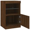 vidaXL Sideboard mit LED-Leuchten Braun Eichen-Optik 41x37x67 cm