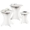 vidaXL Couchtisch 3 pcs Weiß