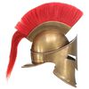 vidaXL Griechischer Krieger-Helm Antik Replik LARP Messing Stahl
