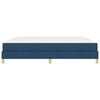 vidaXL Boxspringbett mit Matratze Blau 200 x 200 cm Stoff