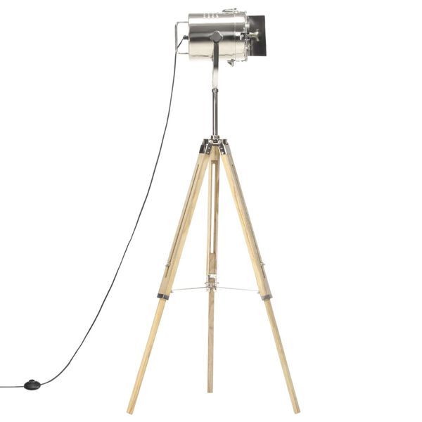 vidaXL Stehleuchte Dreibein Massivholz Mango 140 cm