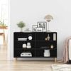 vidaXL Sideboard Schwarz Eichen-Optik 103,5 x 35 x 70 cm Holzwerkstoff