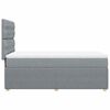 vidaXL Boxspringbett mit Matratze Hellgrau 80x200 cm Stoff
