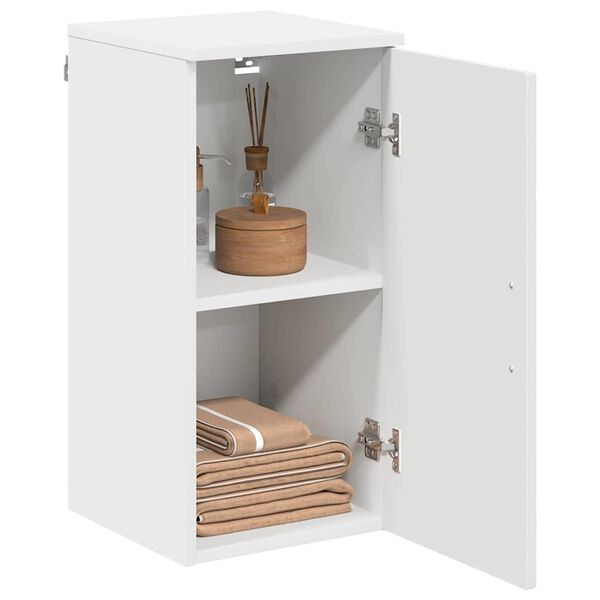 vidaXL Badezimmerschrank Wei&szlig; 30 x 31,5 x 61 cm Holzwerkstoff & Metall