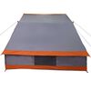 vidaXL Campingzelt mit Dach Grau und Orange 223 x 163 x 130 cm Taft