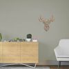 Homemania Wanddekoration Reh 51x51 cm Stahl Kupfer