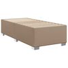 vidaXL Boxspringbett mit Matratze Cappuccino-Braun 90x200cm Kunstleder