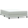 vidaXL Boxspringbett ohne Matratze Hellgrau 160x220 cm Samt