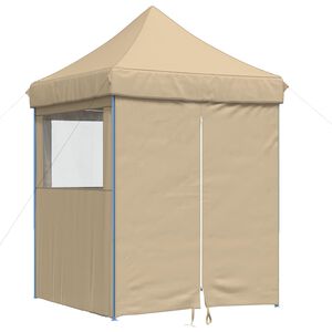 vidaXL Party-Zelt Beige 200 x 200 x 306 cm Oxford-Stoff