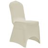 vidaXL Stretch-Stuhlhussen 12 Stk. Creme