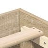 vidaXL Bettgestell ohne Matratze Sonoma-Eiche 75x190 cm Holzwerkstoff