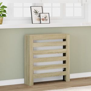 vidaXL Heizk&ouml;rperverkleidung Sonoma-Eiche 78x20x82 cm Holzwerkstoff