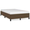 vidaXL Bettgestell ohne Matratze Dunkelbraun 120x190 cm Stoff