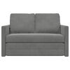 vidaXL Bodensofa mit Schlaffunktion Dunkelgrau 122x204x55 cm Samt