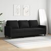 vidaXL 3-Sitzer-Sofa Schwarz 180 cm Stoff
