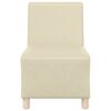 vidaXL | Modulares Armfreies Sofa | Creme 55 x 74 x 82 cm Kunstleder