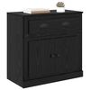 vidaXL Highboard Schwarz Eichen-Optik 70 x 35,5 x 67,5 cm
