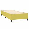 vidaXL Boxspringbett mit Matratze & LED Gr&uuml;n 80x200 cm Stoff