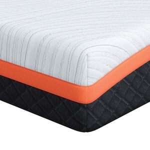 vidaXL Matratze Wei&szlig; und Schwarz 80 x 160 cm Jacquard-Stoff