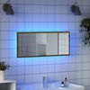 vidaXL LED-Badspiegel Artisan-Eiche 100x8,5x37 cm Holzwerkstoff