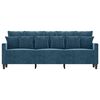 vidaXL 3-Sitzer-Sofa Blau 180 cm Samt