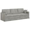 vidaXL Sofa Hellgrau 228 x 78 x 80 cm Samt