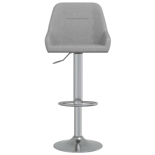 vidaXL Barhocker 2 Stk. Hellgrau Stoff