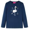vidaXL Kinder-Langarmshirt Marineblau 116