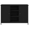 vidaXL Sideboard Schwarz Eichen-Optik 100 x 35 x 70 cm
