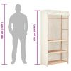 vidaXL Kleiderschrank mit 3 Ebenen 79 x 40 x 170 cm