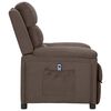 vidaXL Relaxsessel Elektrisch Taupe Stoff