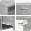 vidaXL Holzschrank Beton Grau 100,5 x 39 x 30 cm Holzwerkstoff