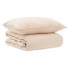 vidaXL Bettw&auml;sche-Set 2 stk. 135 x 200 cm Winter 350 gsm Beige