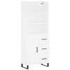 vidaXL Highboard Wei&szlig; 69,5x34x180 cm Holzwerkstoff