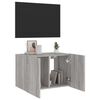 vidaXL TV-Wandschrank mit LED-Leuchten Grau Sonoma 60x35x41 cm