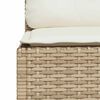 vidaXL 5-tlg. Garten-Sofagarnitur mit Kissen Beige Poly Rattan