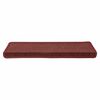 vidaXL Stufenmatten 15 Stk. 65x21x4 cm Bordeaux Rechteckiger Rand