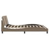vidaXL Bettgestell mit LED ohne Matratze "Zadar" Cappuccino-Braun 180x200 cm